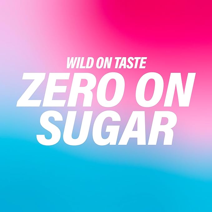 GURU ZERO SUGAR Wild Ice Pop Organic Energy Drinks, Clean Energy Drink with Plant Based Natural