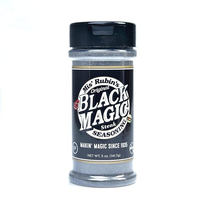 MIS' RUBIN'S BLACK MAGIC SEASONING Charcoal Seasoning for Steak Meat - BBQ seasonings and rubs for