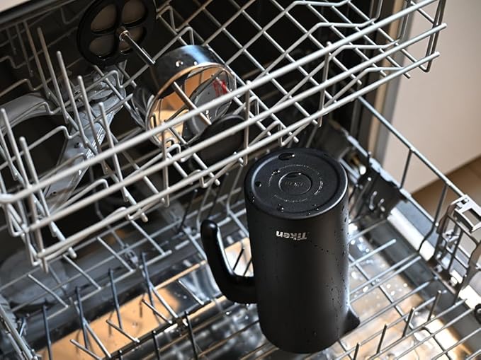 Tiken French Press Coffee Maker Stainless Steel Double-wall Vacuum Insulated Coffee Press