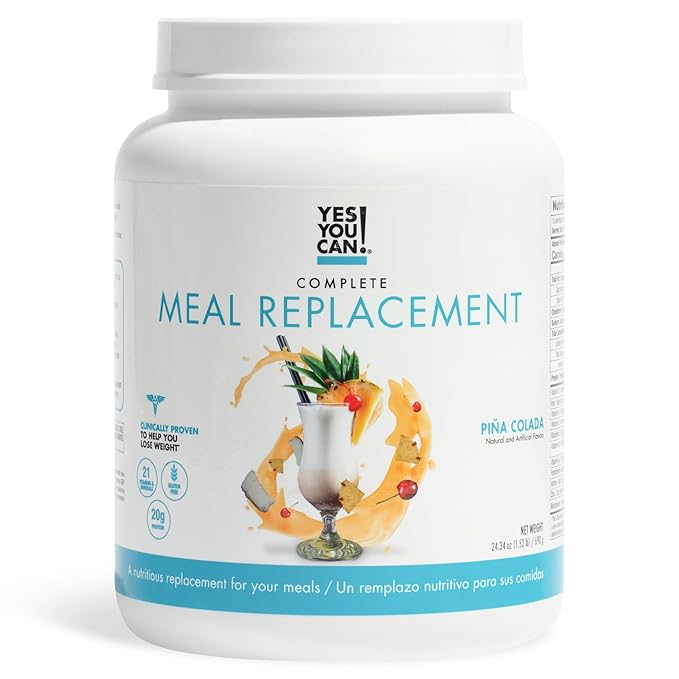 Yes You Can! Complete Meal Replacement - 15 Servings, 20g of Protein, 0g Added Sugars, Over 20
