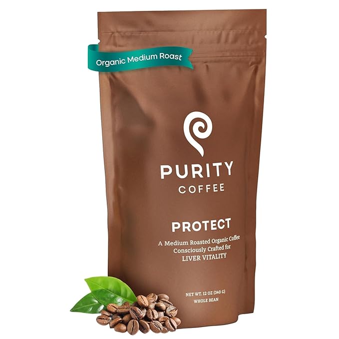 Purity Coffee PROTECT Highest Antioxidant Light-Medium Roast - USDA Certified Organic Specialty