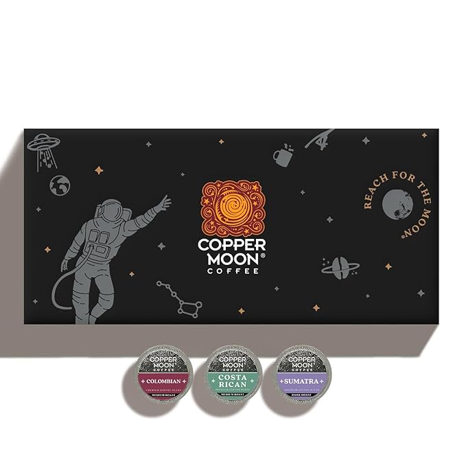 Copper Moon Single Serve Coffee Pods For Keurig K-Cup Brewers, Variety Pack (Colombian, Costa