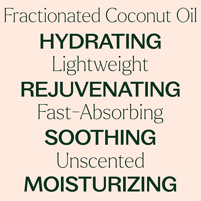Plant Therapy Fractionated Coconut Oil for Skin, Hair, Body, Diluted Essential Oils, 100% Pure