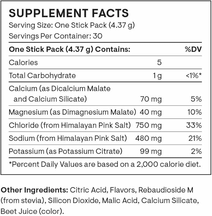 THORNE - Daily Electrolytes - Zero Sugar & Low-Calorie Electrolyte Drink Mix - Naturally Flavored &