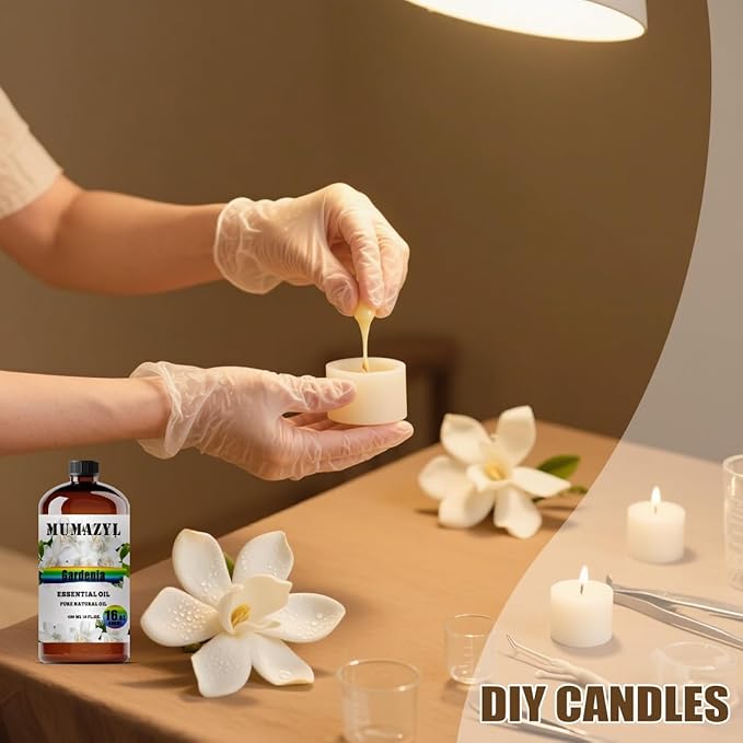 Gardenia Essential Oil, Gardenia Oil 16 Fl Oz 480ML for Diffuser Humidifier Yoga Cleaning DIY