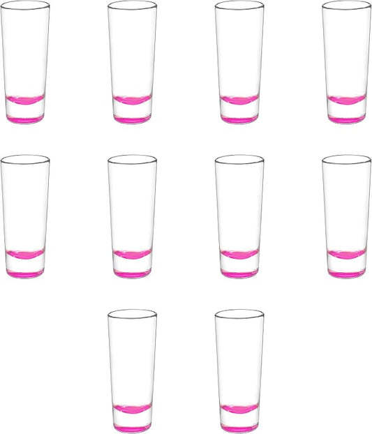 DISCOUNT PROMOS Cordial Shooter Shot Glasses 2 oz. Set of 10, Bulk Pack - Great for Birthdays