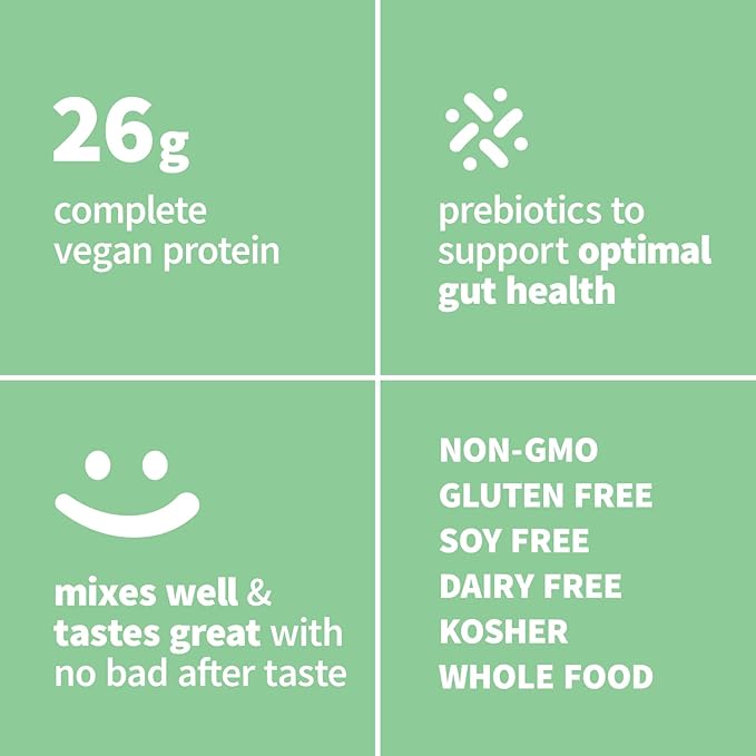 Plant Based Protein & Superfoods Powder, Original, Unflavored | Organic Protein Powder, Vegan, Non