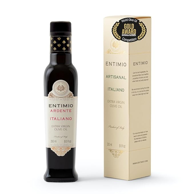 Entimio Ardente +600 mg/kg Polyphenol Rich Organic Extra Virgin Olive Oil, New 2024-2025 Early