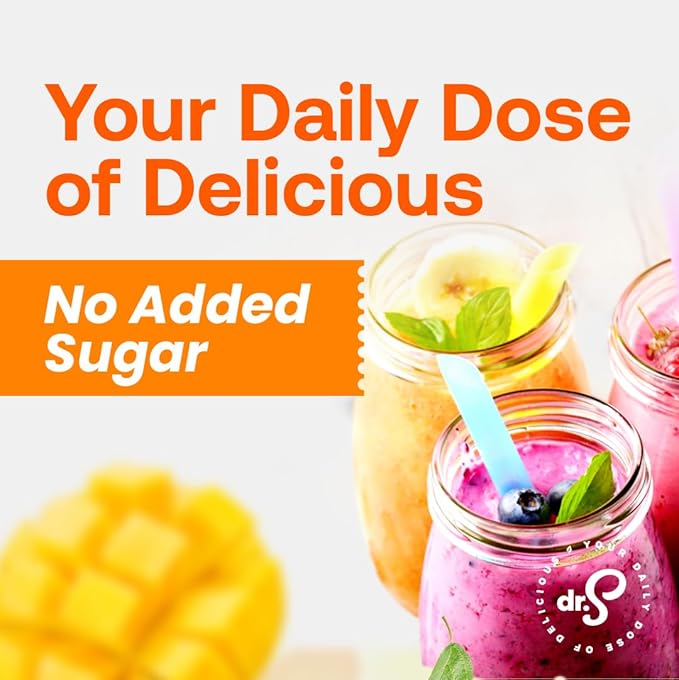 Dr. Smoothie 100% Crushed Mango ??No Added Sugar, Made with Real Fruits/Fruit Juice ??Vegan, No