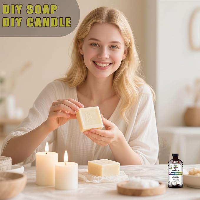 Coconut Essential Oil (4 oz/120 ml) ??Coconut Oils for Aromatherapy, diffusers, humidifiers, Home