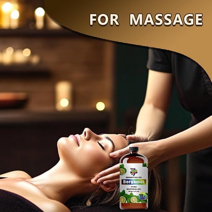 Bergamot Essential Oil(16oz / 480ml) - Bergamot Oils Used in diffusers, humidifiers, Home Baths