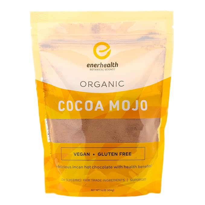 Enerhealth Botanicals Cocoa Mojo ??Certified Organic Hot Chocolate Peruvian Cocoa Mix, Sweetened