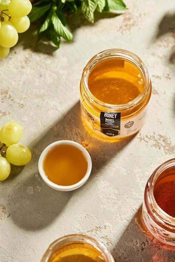 HONIGMA® Raw Sunflowers Honey | Exquisite Taste | 100% Pure | Unpasteurized | Unfiltered |