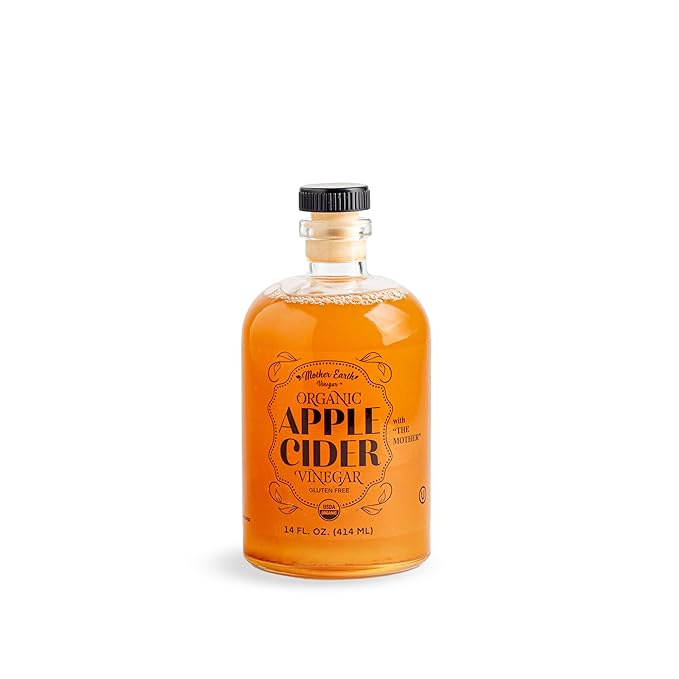 Mother Earth, Organic Apple Cider Vinegar with The Mother, Fresh Pressed Organic Apples, OACV, ACV