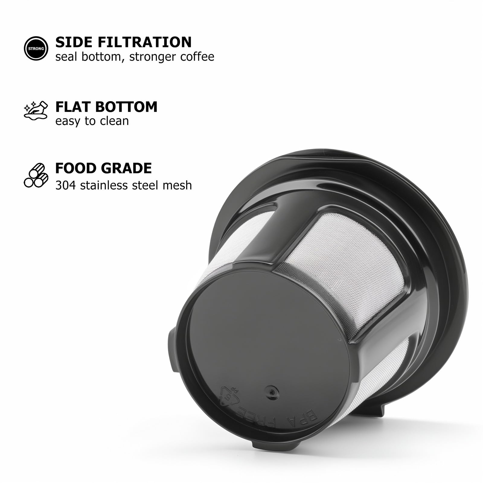 Fanativita Reusable K Cup Coffee Filters for Keurig, 2 Pack