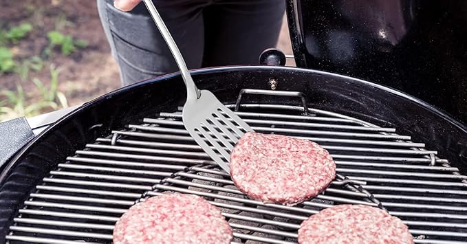 Zulay Kitchen Stainless Steel Metal Spatula ??Lightweight, Strong & Durable Metal Turner ??Easy to