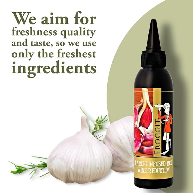 Castillo de Pinar Garlic Infused Red Wine Vinegar Reduction 150ml by Froggit Non GMO
