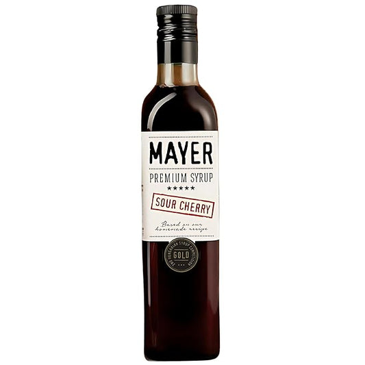 Mayer Hungarian Sour Cherry Artisanal Syrup ??Award-Winning Cherry syrup for drinks, All-Natural