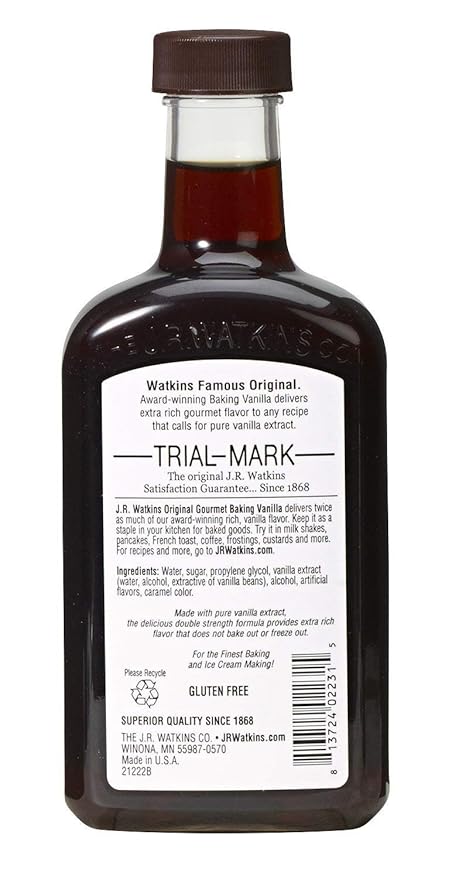Watkins Original Extract, Baking Vanilla, 11 Ounce (Pack of 2)
