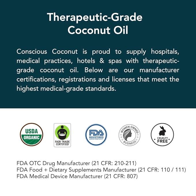 Conscious Coconut Individual Coconut Oil Packets, Certified Organic, Fair Trade Travel Coconut Oil