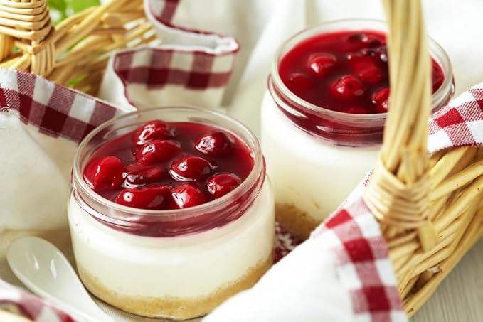 A Blend Above Cherry Pie No Bake Dessert Mix - All Natural, Vegan, Gluten Free, No MSG - Instant