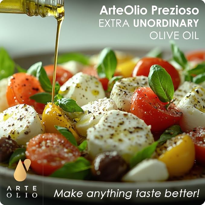 ArteOlio Prezioso Olive Oil: 100% Extra virgin cold pressed olive oil directly from Italy made in