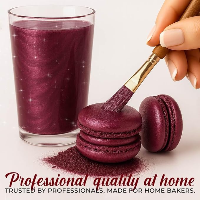 Bulk (20g) Red Luster Dust Edible Glitter for Cocktails | Premium Edible Maroon Red Luster Dust for