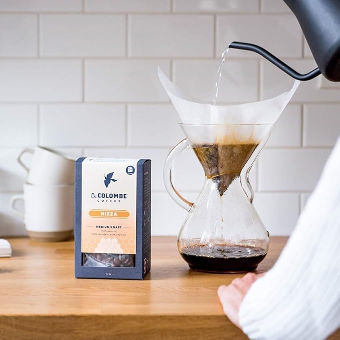 La Colombe Nizza Medium Roast Whole Bean Coffee - Notes of Milk Chocolate, Nuts & Brownie with