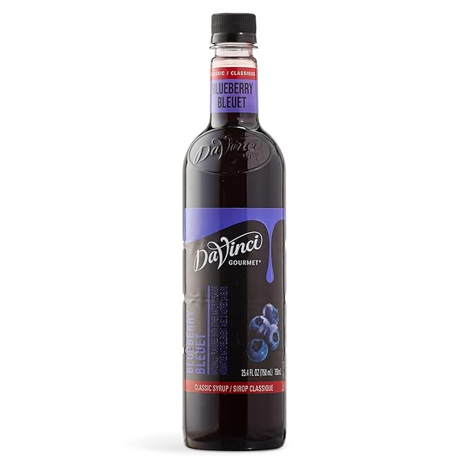 DaVinci Gourmet Classic Syrup, Fruit Variety Pack - Blueberry, Pineapple, Cherry, Coconut (Pack of
