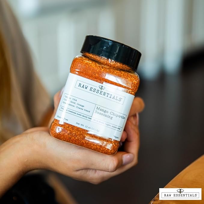 Raw Essentials Mango Chipotle Seasoning ??A Sweet, Savory, and Smoky Flavor Perfect for Grilling