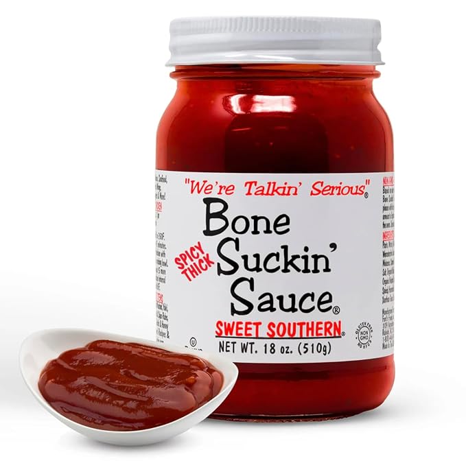 Bone Suckin' Sauce Sweet Southern BBQ Sauce, Gluten-Free, Non-GMO, Kosher, Sweetened with Cane