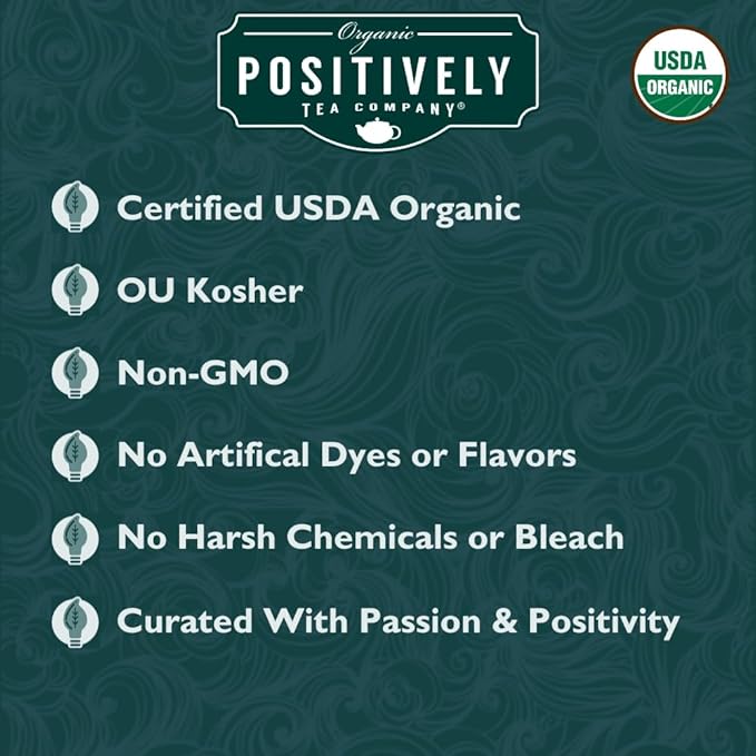 Organic Positively Tea Company, Spearmint Leaf Herbal Tea, Loose Leaf, 4 Ounce