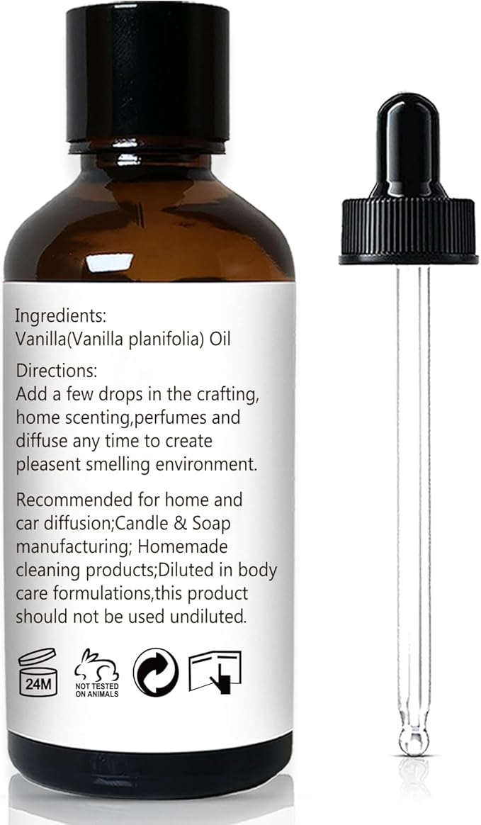 Vanilla Essential Oil ??1 Oz Vanilla Oil for Skin & Diffuser | Home Fragrance Oil for Body, Lotion