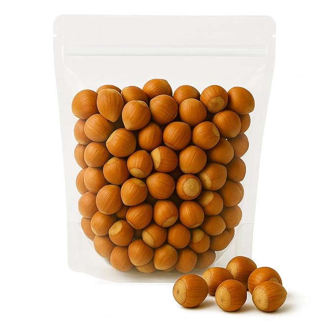 Crazy Nuts | Oregon Grown Large Raw Hazelnuts In Shell, 5lb | Whole Hazelnuts to Eat and for