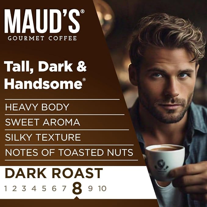 Maud's Dark Roast Coffee Pods, 100ct, Recyclable Single Serve Pods – 100% Arabica Coffee