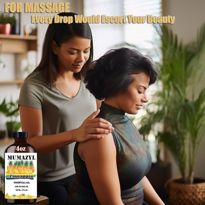 Pineapple Essential Oil, Pineapple Oil 4 Fl Oz 120ML for Diffuser Humidifier Yoga Cleaning DIY