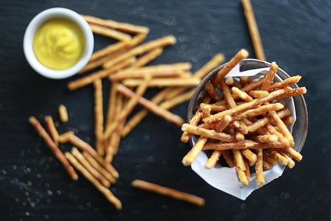 Pop Daddy Flavored Pretzels Sticks, Healthy Gourmet Pretzels Snacks, 7.5oz Individual Bags, 3 Pack