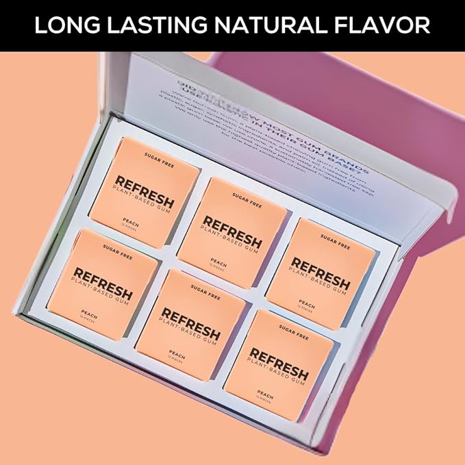 Refresh Gum, Xylitol, Natural, Sugar Free, Long Lasting, Plastic Free, Natural Flavors & Organic