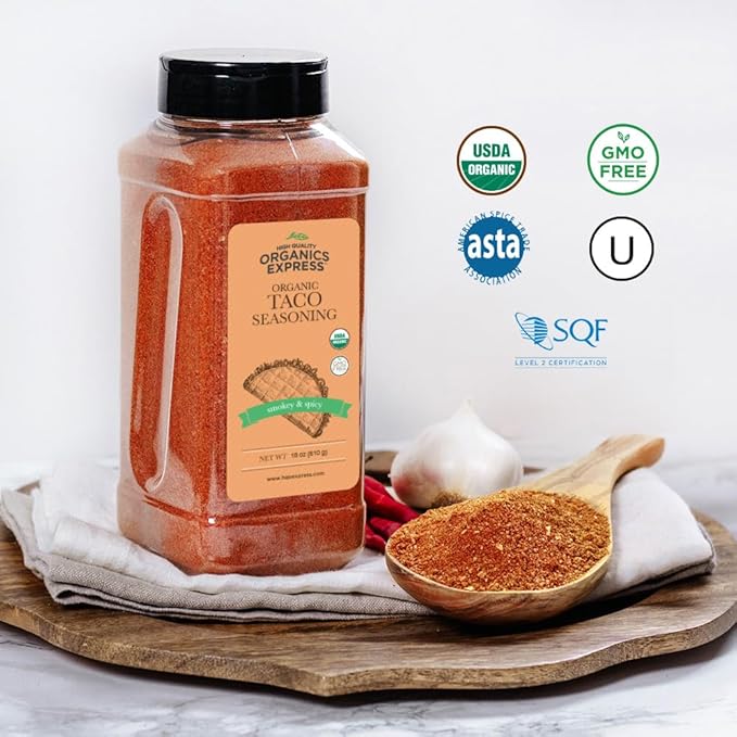 Organic Taco Seasoning – Bold & Authentic Flavor| All-Natural, Gluten-Free & Non-GMO | Perfect for