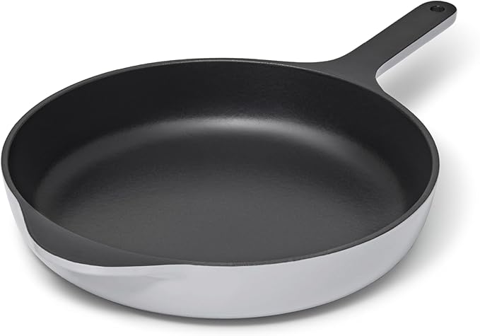 Caraway Cast Iron Skillet - 10.5” Enameled Cast Iron Pan With 3 Layer Enamel Coating - No Seasoning
