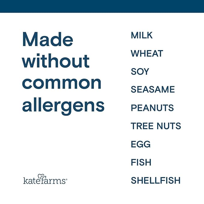 KATE FARMS Organic 1.4 High Calorie Nutrition Shake, Plain, 20g Protein, 27 Vitamins and Minerals