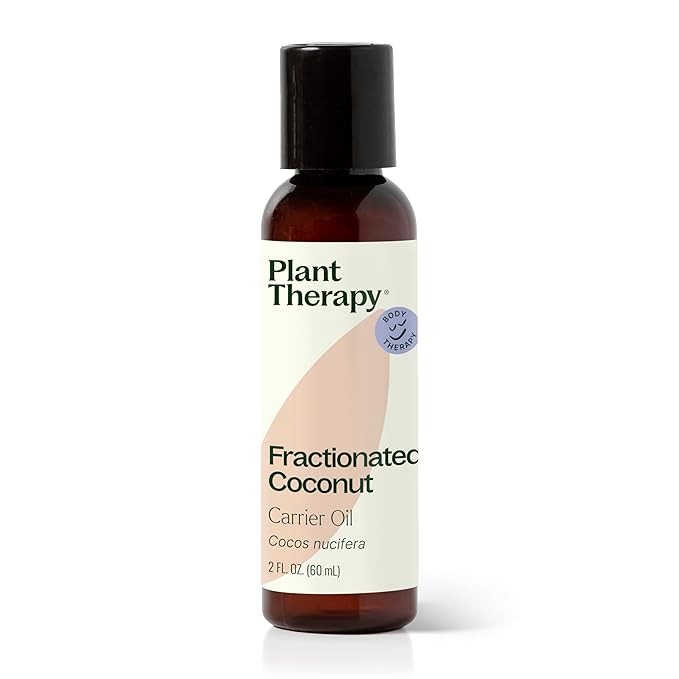 Plant Therapy Fractionated Coconut Oil for Skin, Hair, Body, Diluted Essential Oils, 100% Pure