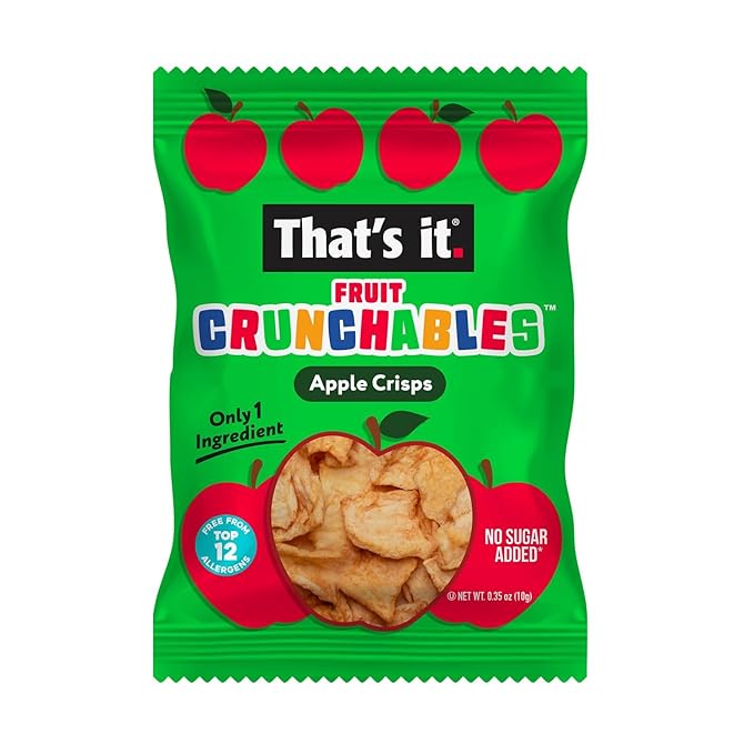 That's it. Fruit Crunchables (15 Pack) Apple Crisps healthy snacks for kids, Plant-Based, Non-GMO