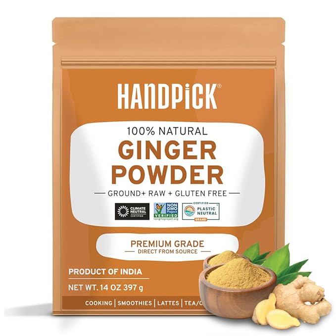 HANDPICK Ginger Powder (14oz/397g) No Additives, No Preservatives, No Fillers | Ginger Root Powder