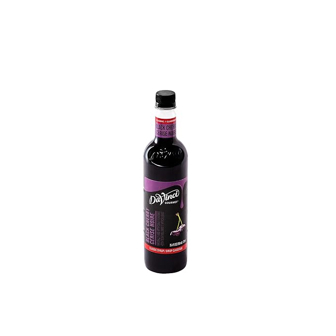 DaVinci Gourmet Classic Black Cherry Syrup, 25.4 Fluid Ounces (Pack of 4)