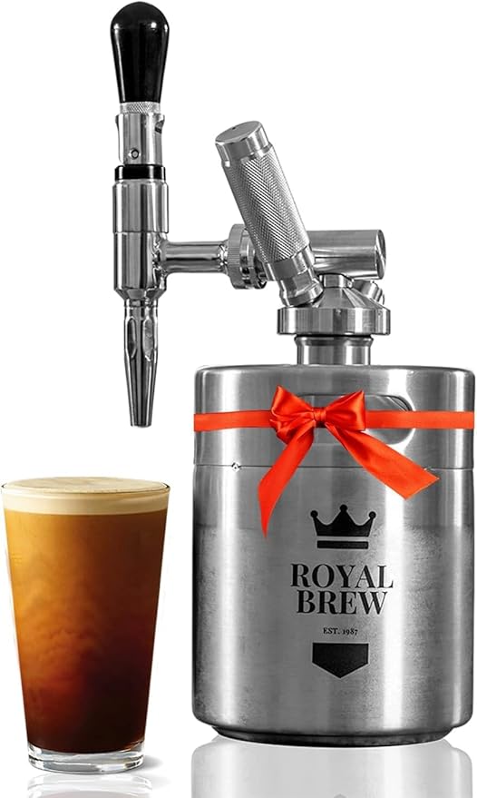 The Original Royal Brew Nitro Cold Brew Coffee Maker - Gift for Coffee Lovers - 64 oz Home Keg