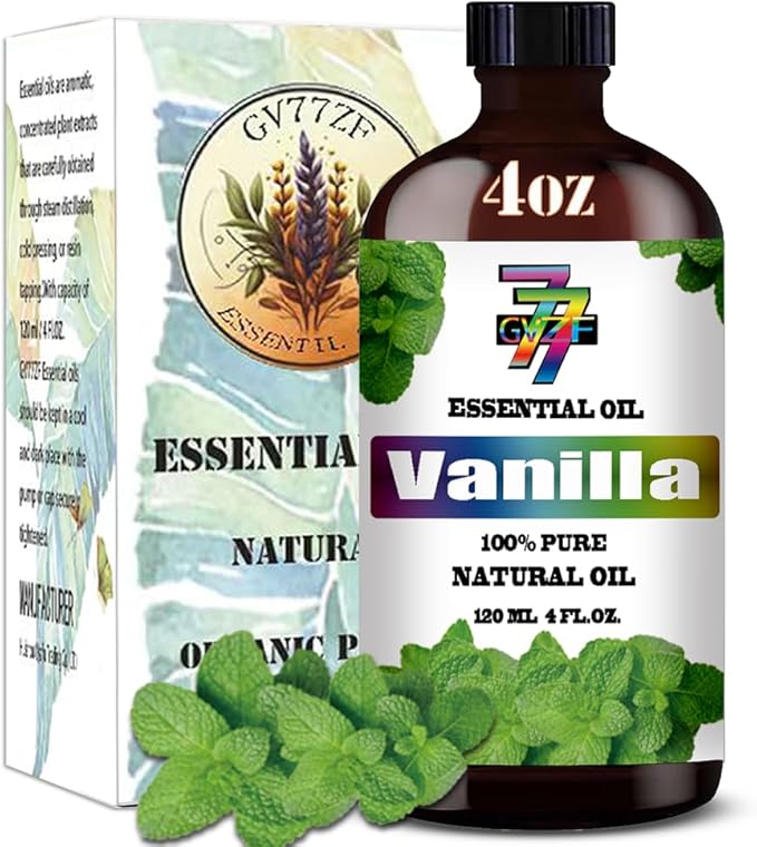 Vanilla Essential Oil (4 oz/120 ml) ??Vanilla Oils for Aromatherapy, diffusers, humidifiers, Home