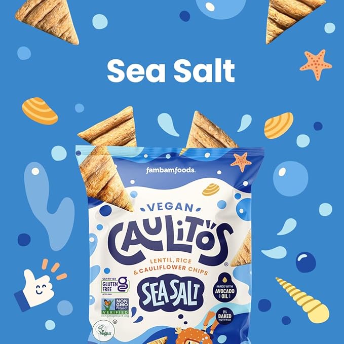 Caulitos ??15 Pack | Lentil, Rice & Cauliflower Chips | Organic, Gluten-Free, Non-GMO, Kosher