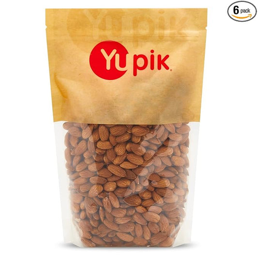 Yupik California Raw Almonds, Small Size, 2.2 lb, Gluten-Free, Kosher, Salt-Free, Source Of