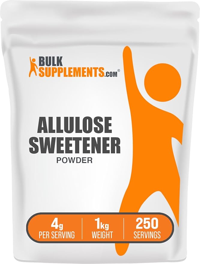 BulkSupplements.com Allulose Powder - Allulose Sweetener, Sugar Substitutes for Baking, Sugar